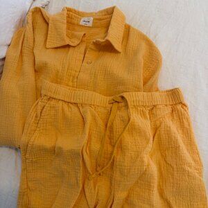 Aritzia Organic Cotton Cooordinated Set - Size S
